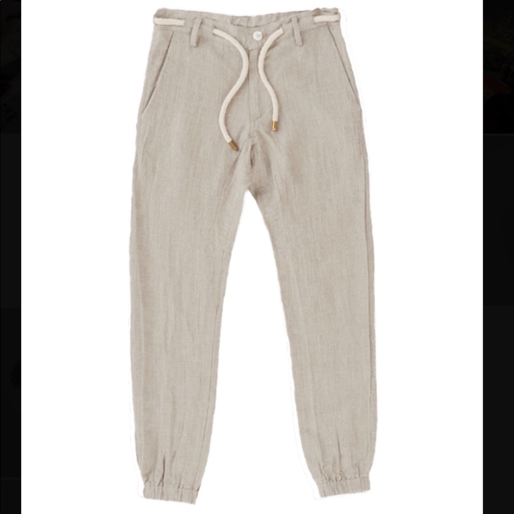 VKTRBLAK Natural Linen Joggers